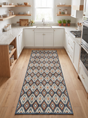 Ikat Navy Kilim Rug
