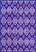Ikat Purple Kilim Rug