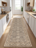 Palace Garden Gray Classic Bordered Rug
