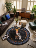 Hoopoe Bird Animal Print Rug
