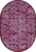 Monark Pink Animal Print Modern Rug