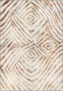 Desert Traces Beige Geometric Modern Rug