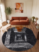 Perspective Black Modern Rug