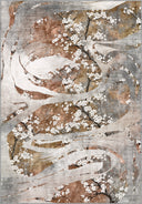Cherry Blossom Dance Mustard Floral Rug