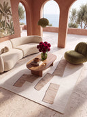 Haddeden Cream Geometric Rug
