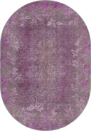 Spring Distressed Purple Modern Rug