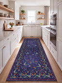 Night Garden Navy Floral Rug