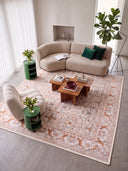 Palace Garden Cream Classic Bordered Rug