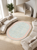 Minimal Maximalism Modern Bordered Rug