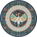 Stork Multicolor Animal Print Rug