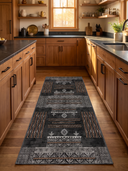 Oba Black Kilim Rug