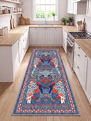 Confidant Garden Blue Animal Print Rug