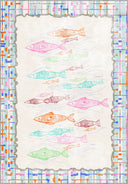 Colorful Fish Kids Room Rug