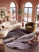 Ancient Juniper Brown Modern Rug