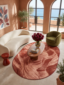 Layers Terracotta Modern Rug