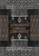 Oba Black Kilim Rug