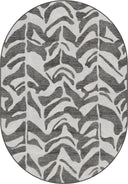 Leaf Shadow Anthracite Modern Rug