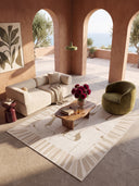 Wabi-Sabi Cream Modern Rug