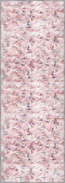 Butterfly Traces Pink Animal Print Modern Rug