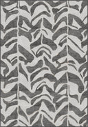 Leaf Shadow Anthracite Modern Rug