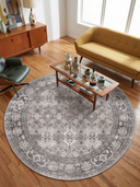 Memoir Gray Classic Bordered Rug