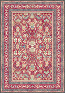 Fuchsia Garden Classic Bordered Rug