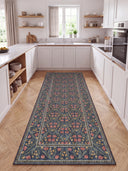 Royal Garden Green Floral Rug