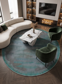 Misty Desert Turquoise Modern Rug