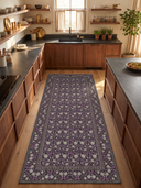 Mirrored Rose Pink Floral Classic Rug