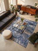 Sky Dome Blue Modern Rug