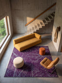 Night Sky Dome Purple Modern Rug