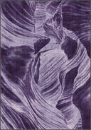 Layers Purple Modern Rug