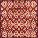 Ikat Terracotta Kilim Rug