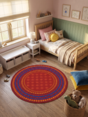 Carnival Red Kids Room Rug