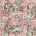 Tropical Garden Pink Animal Print Rug