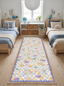 Mosaic Dinosaur Kids Room Rug