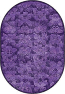 Monark Purple Animal Print Modern Rug