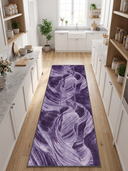 Layers Purple Modern Rug