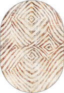 Desert Traces Beige Geometric Modern Rug
