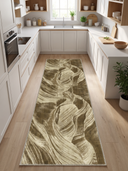 Layers Yellow Modern Rug