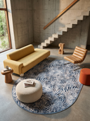Palm Flower Patterned Rug