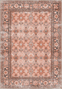 Memoir Orange Classic Bordered Rug