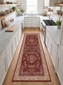 Oriental Lotus Classic Bordered Rug