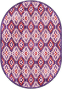 Ikat Pink Kilim Rug