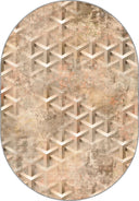 Structure Beige Geometric Rug