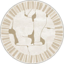 Wabi-Sabi Cream Modern Rug