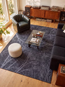 Night Sky Dome Anthracite Modern Rug