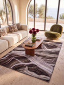 Ancient Juniper Brown Modern Rug