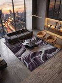 Ancient Juniper Plum Modern Rug
