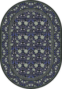 Mirrored Rose Purple Floral Classic Rug
